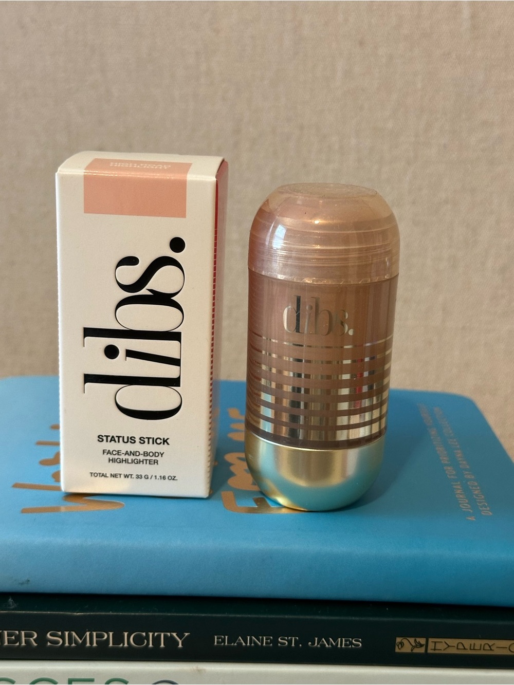 dibs Status Stick Face & Body Highlighter — Rose Gold